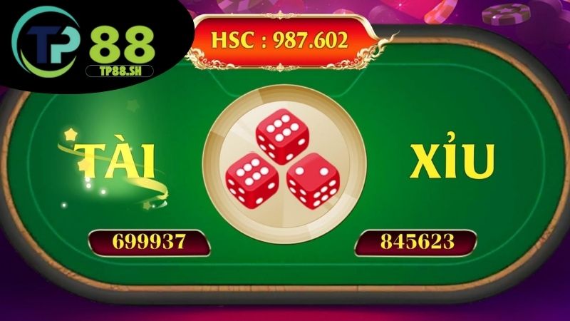 Tài xỉu game bài TP88 - Cược nhanh trúng lớn mỗi ván 3 Ưu điểm chơi tài xỉu TP88
